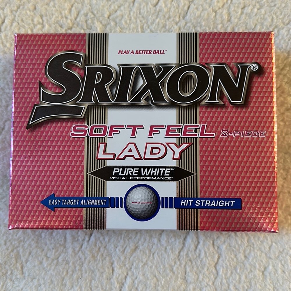 NIB | Srixon | Ladies Soft Feel White 12 Golf Balls